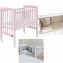Lettino Culla Co-Sleeping Picci Lella Rosa + Materasso e Tessile Beige