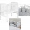 Lettino Culla Co-Sleeping Picci Lella + Materasso e Tessile Zig Zag Grigio
