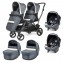 Trio Gemellare Peg Perego Duette Piroet Luxe Mirage