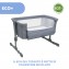 Chicco Culla Next2Me Essential Stone Re LuxAltezza Regolabile, Inclinabile, Buona Circolazione dell'Aria, Materasso e Borsa