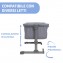 Chicco Culla Next2Me Essential Stone Re LuxAltezza Regolabile, Inclinabile, Buona Circolazione dell'Aria, Materasso e Borsa