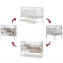 Lettino Evolutivo Co-Sleeping Pali Flippy Bianco (Trasformabile da Culla a Lettino a Divanetto a Poltroncina + 2 Materassi + 2 Completi Piumone)