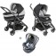 Duo Chicco Love Up Jet Black + Seggiolino Auto Oasys 0+ Cool Grey