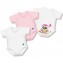 Set 3 Body Cotone J Bimbi 4Season Gufo Rosa 0-36 mesi