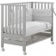 Lettino Culla Contact Azzurra Design Grigio + Materasso + Completo Piumone Bianco Grigio