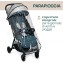 Chicco Passeggino Glee Joyful Teal Portata 22 kg Chiusura Automatica + Parapioggia