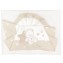 Set Lenzuola Andy & Helen per Lettino Ricamato D50 3 pz Panna