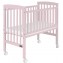 Lettino Culla Co-Sleeping Picci Lella Rosa + Materasso e Tessile Beige