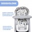 Seggiolone Chicco Polly Progres5 Anthracite Trasformabile in Rialzo Sedia Bambini