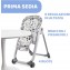 Seggiolone Chicco Polly Progres5 Anthracite Trasformabile in Rialzo Sedia Bambini