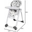 Seggiolone Chicco Polly Progres5 Anthracite Trasformabile in Rialzo Sedia Bambini