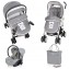 Trio Brevi Millestrade Koala Ricami Grigio Ghiaccio