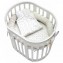 Culla Trasformabile in Lettino Co-Sleep Montessori Cuoricini Leonardo Naturale
