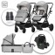 Trio Lorelli Glory Grey + Seggiolino Auto i-Sieze Portata 22 Kg