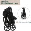Chicco Trio Seety Boston Grey con Seggiolino Kory Essential i-Size Black Portata 22 Kg