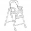 Struttura Seggiolone Inglesina Gusto Bianco