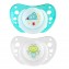 Succhietto Chicco Silicone Physio Air Night 2 pz Celeste Bianco 16-36m